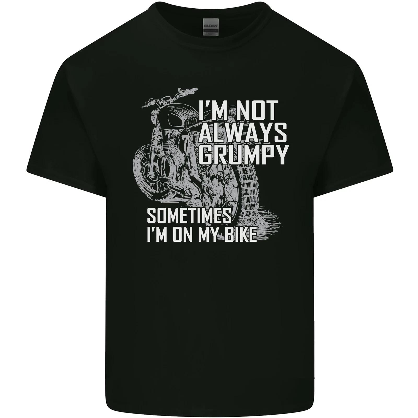Im Not Always Grumpy Biker Motorcycle Biker Kids T-Shirt Childrens XL