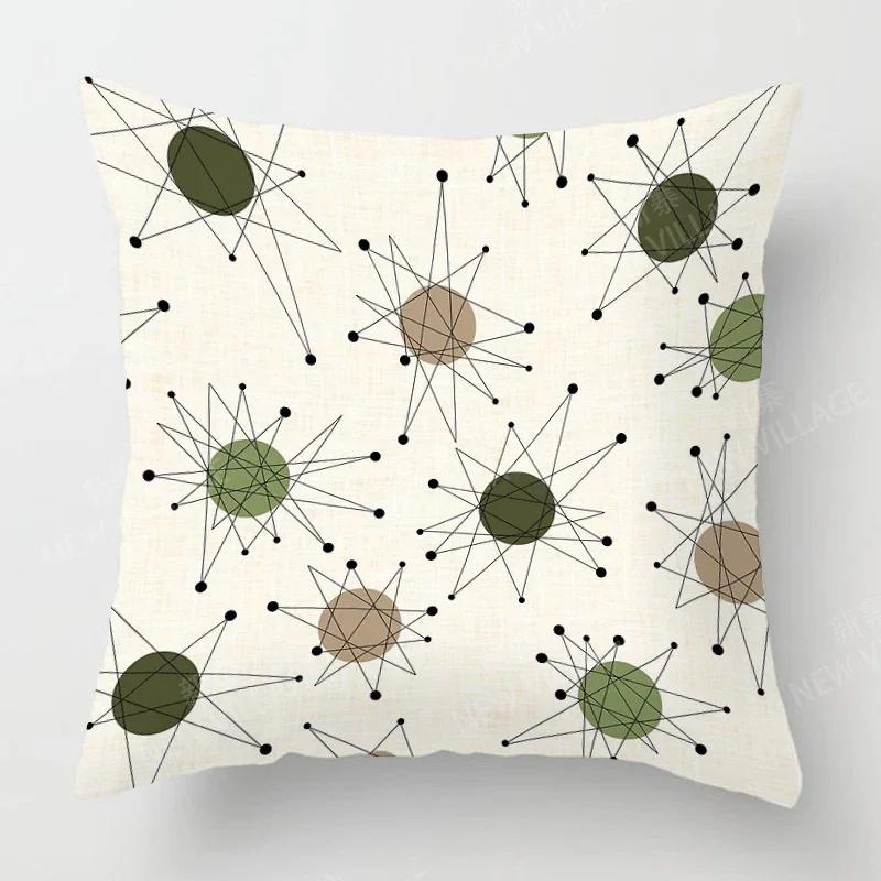 Nordic Fall Home Decor Autumn Throw Pillow Case Sofa Cushion Cover Modern 45x45cm 45*45 50x50 60x60cm 40*40 40x40 Geometry 60*60