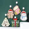 Christmas Hand Towel Cartoon Gingerbread Man Snowman Coral Fleece Towel Christmas Home Kitchen Bathroom Decoration Xmas Gifts