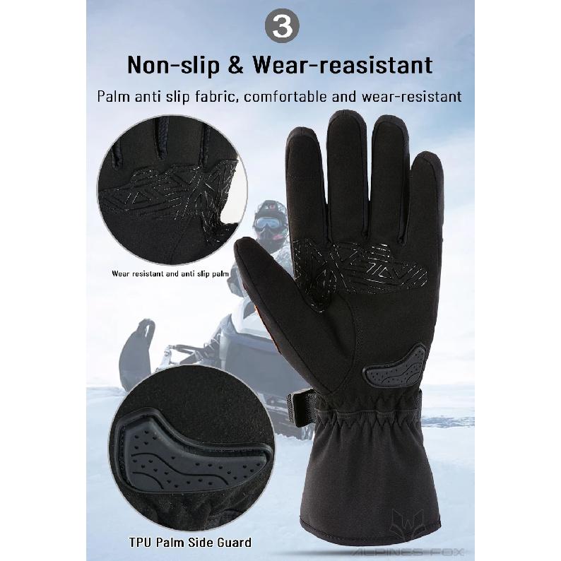 Motorcycle Gloves Windproof Waterproof Guantes Moto Motorbike Riding Gloves Touch Screen Moto Motocross Gloves Winter