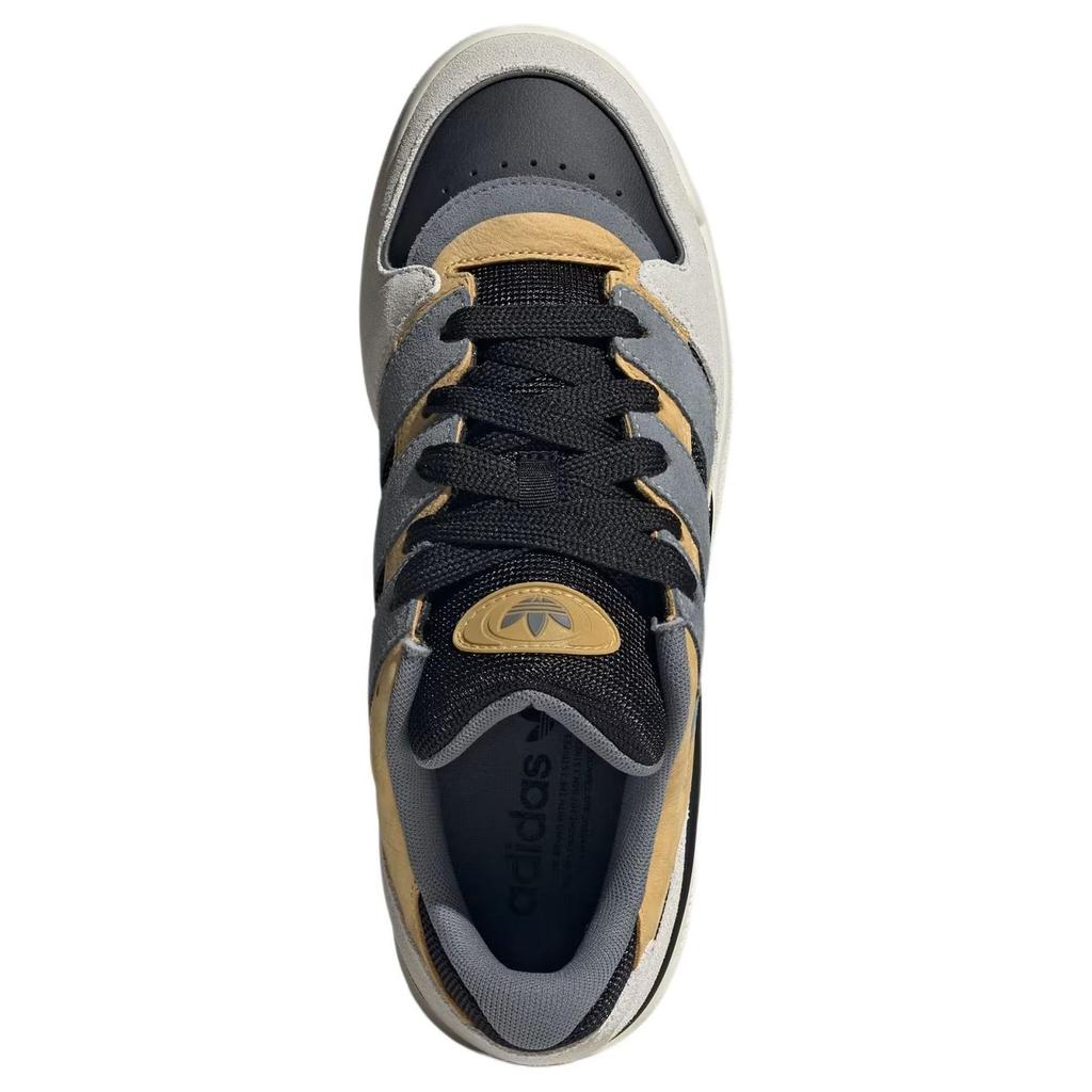 Adidas Forum Puffed 'Black Oat Off White' Sneakers JS3158