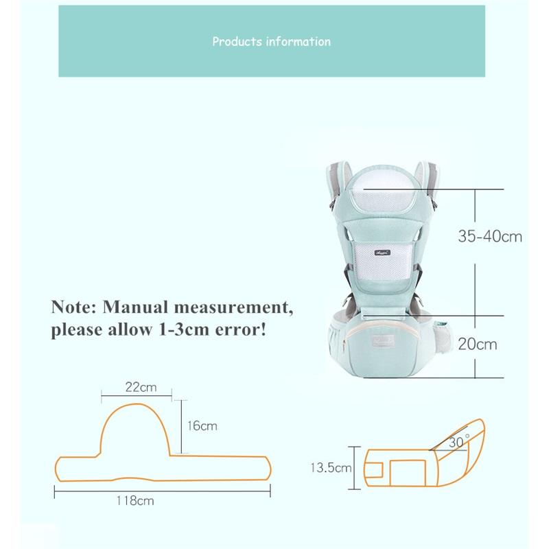 Ergonomic Baby Carrier Backpack Infant Baby Hipseat Carrier Front Facing Ergonomic Kangaroo Baby Wrap Sling Travel Backpack