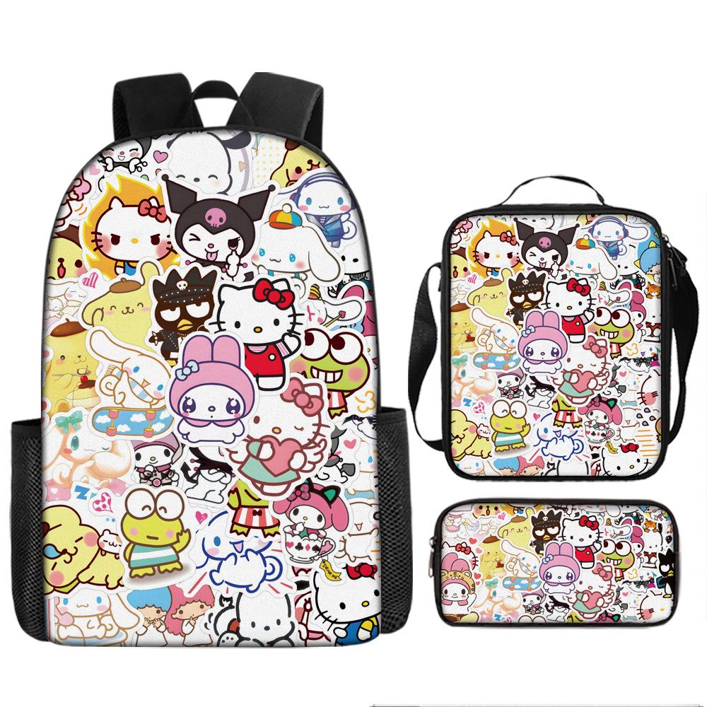 3D Animation Three-Piece Yugui Dog Cartoon Primary And Secondary School Students Schoolbag Children'S Backpack
