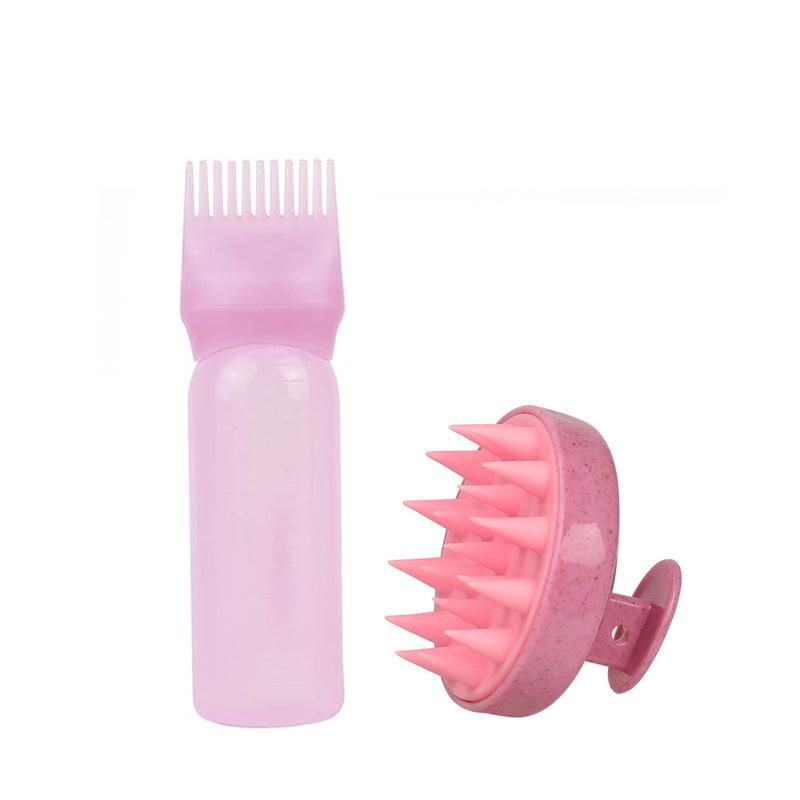 120Ml Hair Dye Bottle With Applicator Brush Salon Hair Coloring Dyeing Bottles