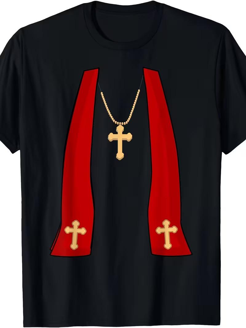 Pope Costume Shirt - Halloween Costume Minister Priest, Men s T-Shirt S