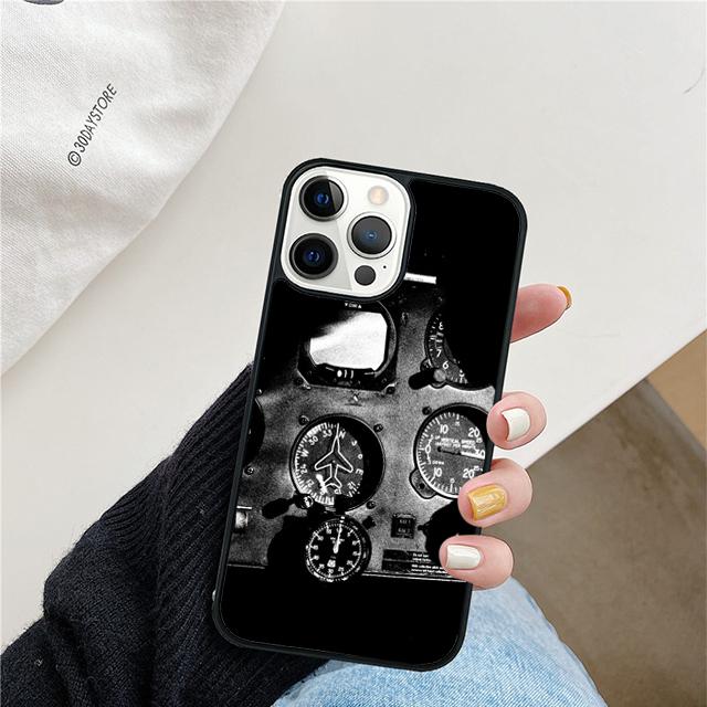 

Flight Instruments Phone Case For iPhone 17 Air 15 16 Cover 11 13 14 Pro Max 12 Plus Max Fundas iPhone 16