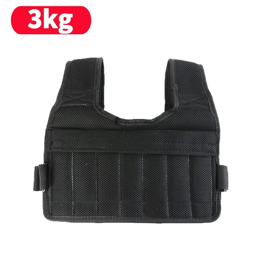 3/15/35kg Weight Vest Adjustable Workout Weight Jacket Weighted Exercise Vest for Boxing Training Workout Running Fitness