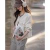 Demana Damen Frühlings Raw Edge Jeansjacke