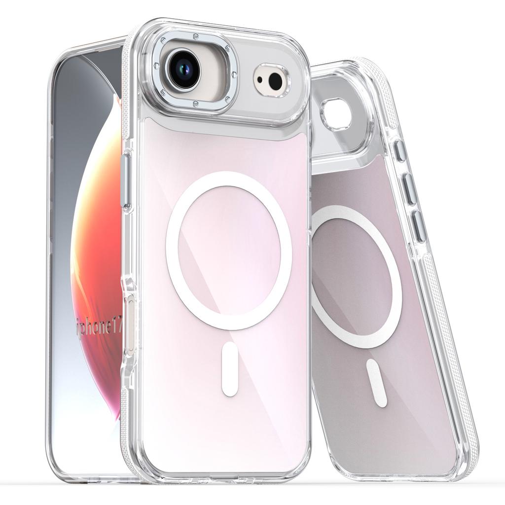 For iPhone 17 Air Case Compatible with MagSafe Color Changing TPU Acrylic Phone Back Cover