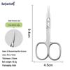 Stainless Steel Pointed Cuticle Scissors - Professional Manicure Tool for Delicate Skin Removal.