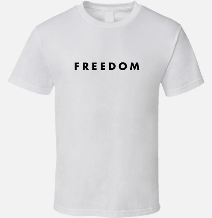Freedom Charlie Kirk White Reprint Unisex T-Shirt XXXL