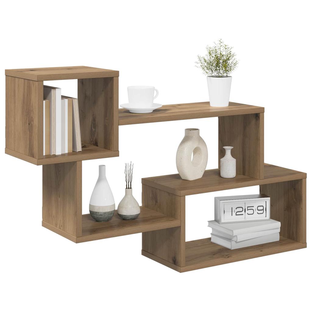 Floating Shelf Wall Mount Brown 87 x 20 x 55 cm