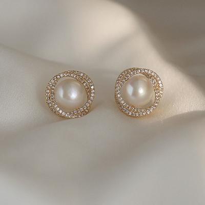Elegante Damesmode Parel Oorknopjes