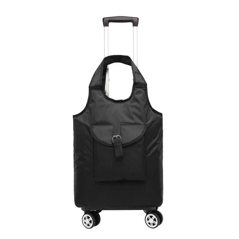 

Портативная складная тележка для покупок с телескопической ручкой