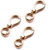 Zpsolution Double Open Pendant Clasp Connectors Bails for Necklace, Charm Holder for Necklace 6pcs Gold
