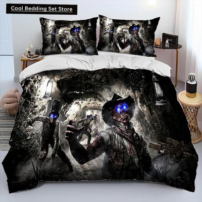 3DPrinting Game Call of Duty Comforter Bedding Set,Duvet Cover Bed Set Quilt Cover Pillowcase,king Queen Size Bedding Set Kids
