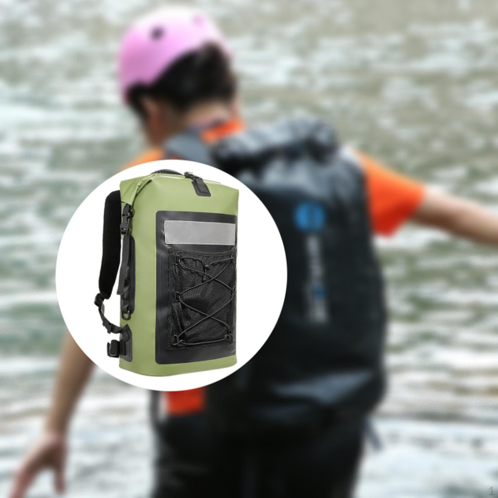 

35L Waterproof Bag for Outdoor Adventures and Water Sports зелений