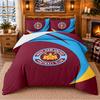Printed 3Pcs Bedding Set West Ham United Football Pattern Bed Sheet Pillowcase For Bedroom Decor