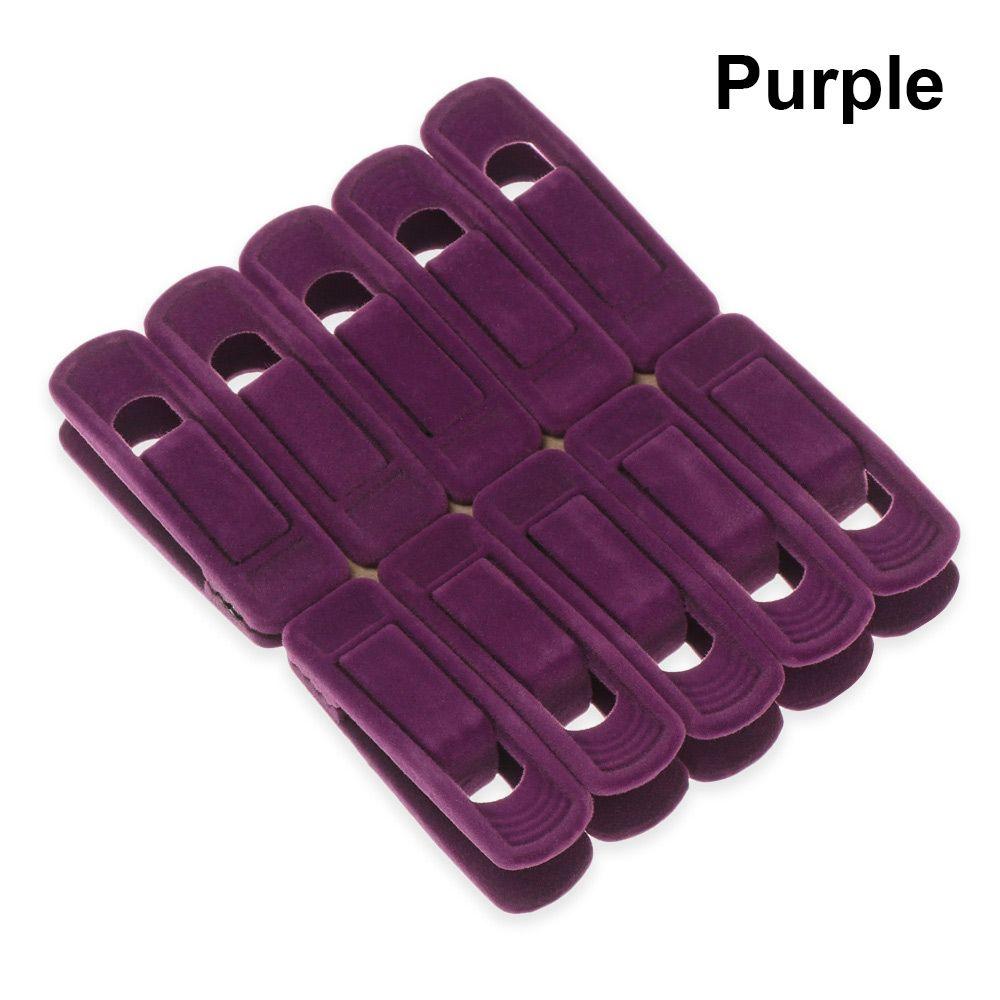 Portable Household Non-slip Hat Closet Coat Holder Hanging Hooks Dress Rack Velvet Hangers Clips
