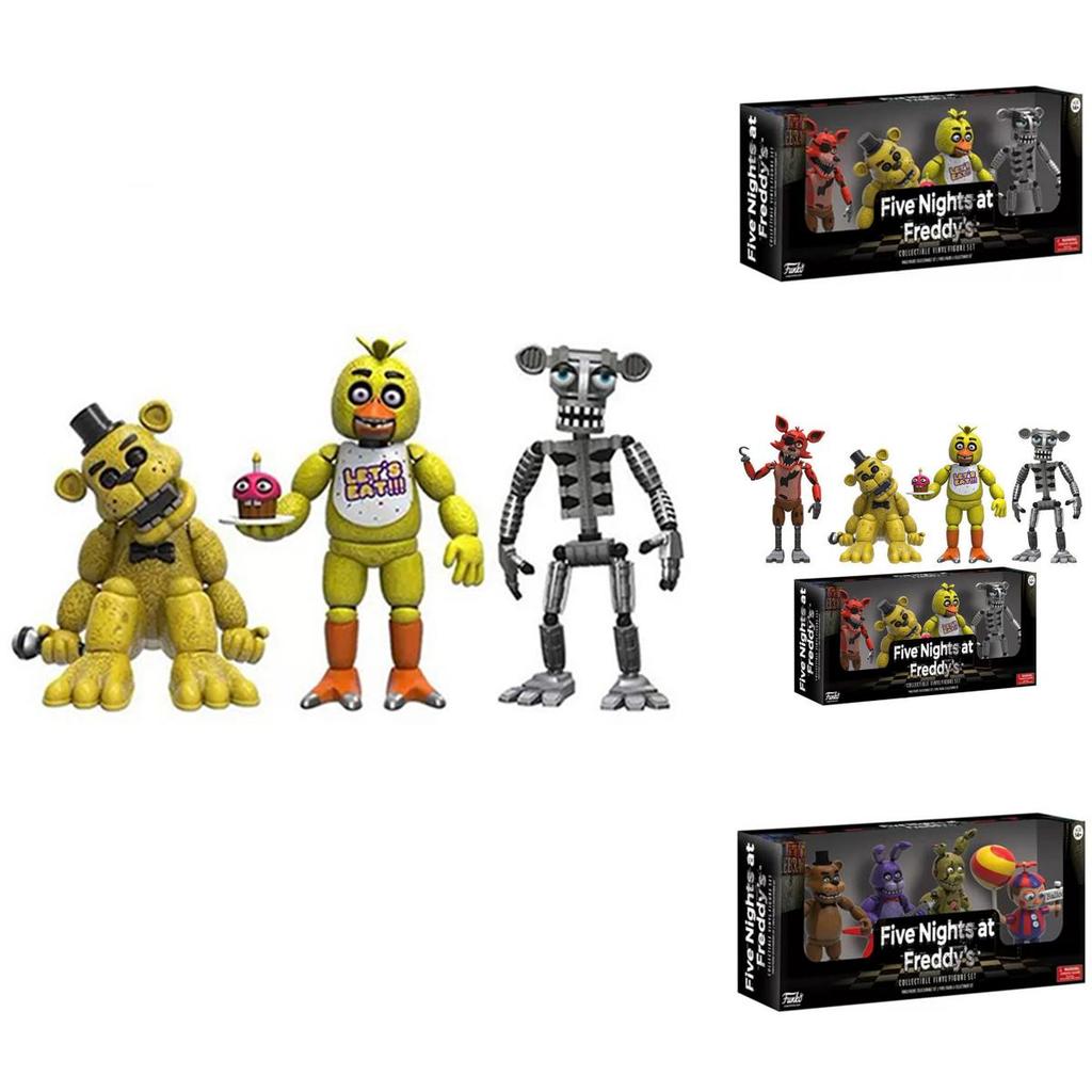 High-quality Five Nights At Freddy's 4pcs Action Figures With Vibrant Details And Durable Pvc