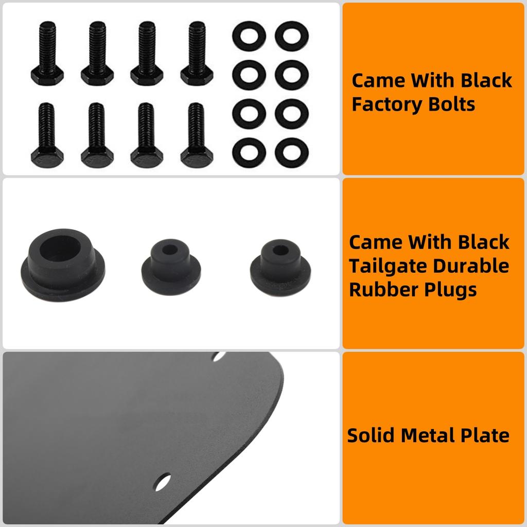 Heckklappen-Abluftgitter-Panelabdeckung Wasserdichte Gummi-Stöpsel für Jeep Wrangler JK 2007-2017 Hintertür-Platte Autoteile Zubehör