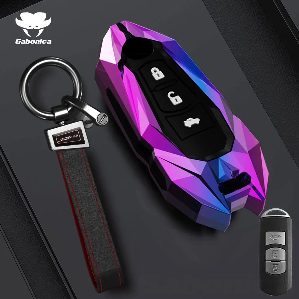 Key Case for Car New 2 3 Buttons Zinc alloy Car Key Fob Case Cover For Mazda 2 3 6 Atenza Axela Demio CX30 CX-4 CX-5 CX5 CX-3 C