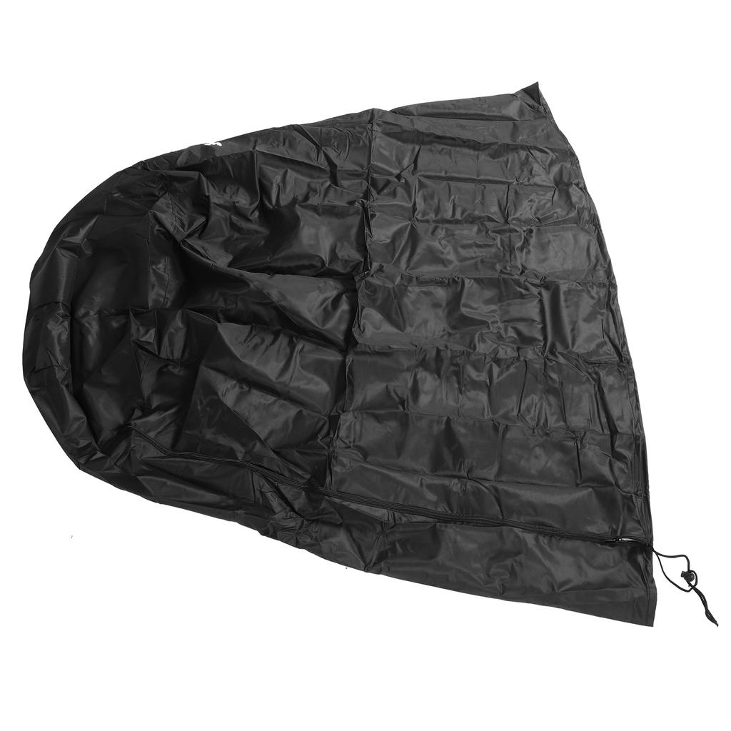 Pokrowiec na fontannę z ściągaczem na dole Czarny 420D Srebrzona tkanina Oxford Wodoodporny Pyłoszczelny Ochrona fontanny do