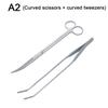 Aquarium Scissor Tools Set Wave Scissors Tweezers Plants Grass Stainless Cleaning Tools Fish Tank Shovels Aquarium Accessories