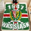 1PC Slask Wroclaw Print Flannel Blanket, High Quality Comfortable for All Seasons, Home Decor, Warmth and Comfort, Perfect for Christmas Gifts