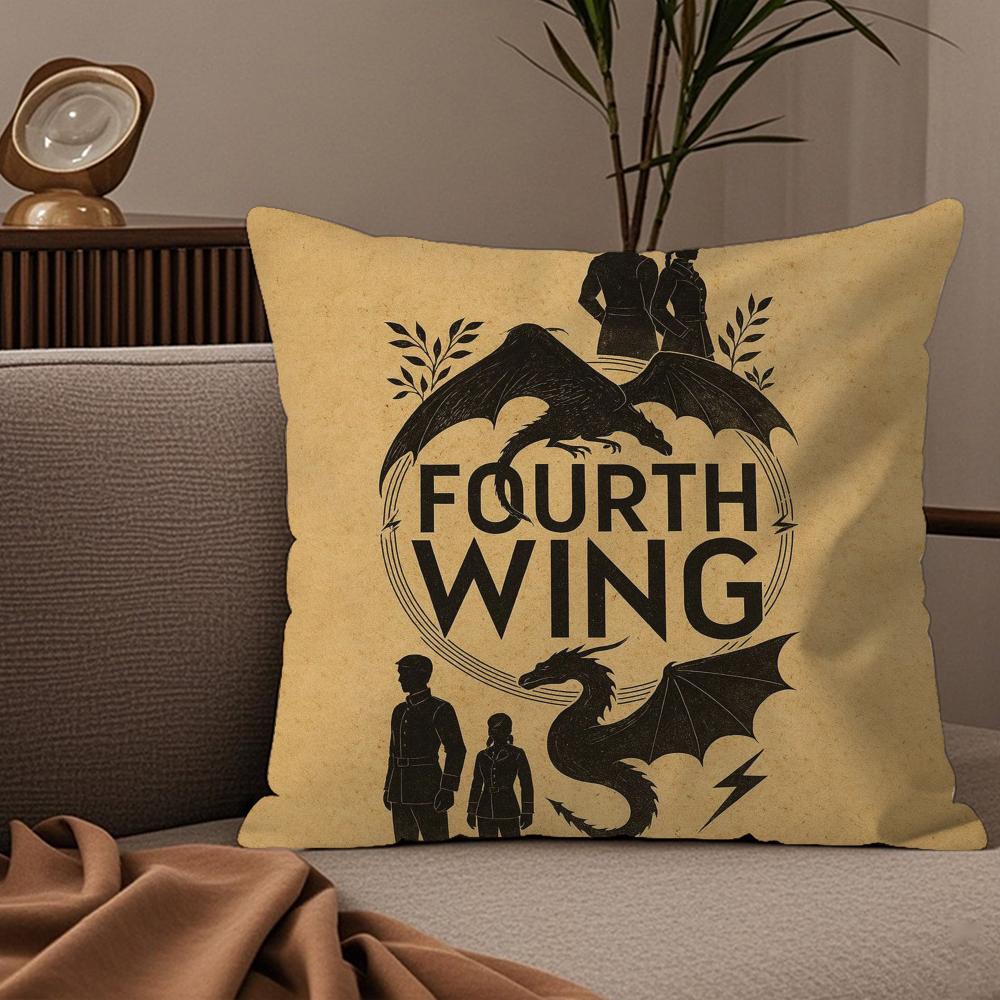 Comfortable FFourth WWing Pillow Case Silky elegant Comfort Sofa Bed Invisible zipper