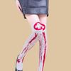 Women's Halloween Themed Long Socks Fashionable Design Elastic Waist Soft Polyester Daily Wear