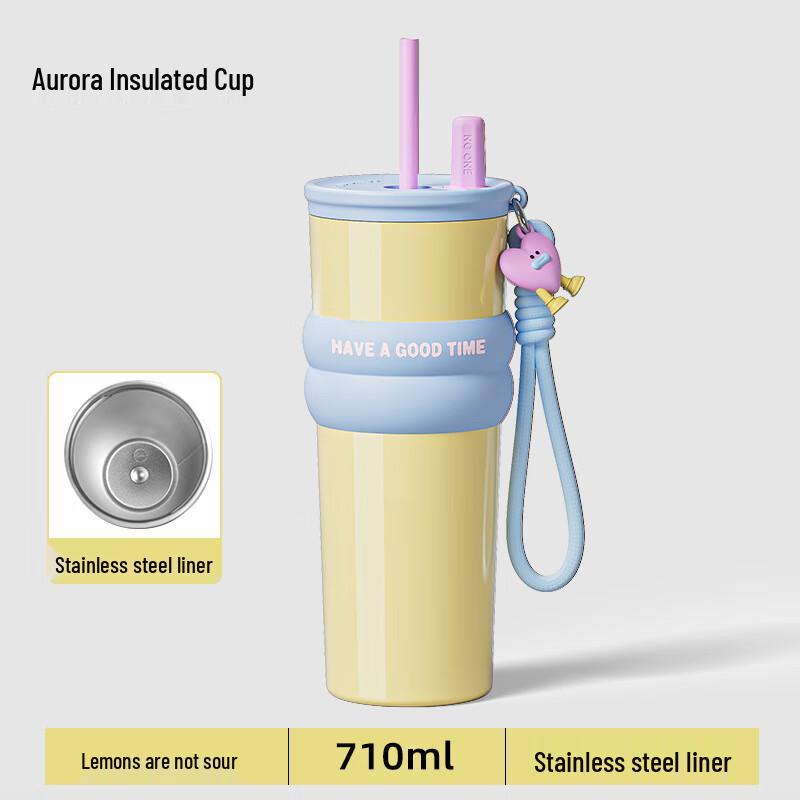 MRSIKEY Insulated Straw Tumbler