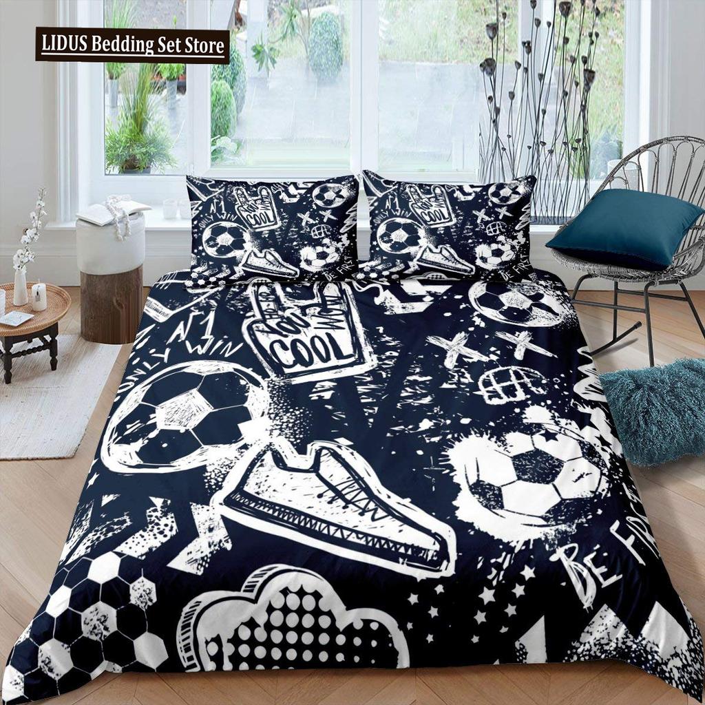 Zestaw poszwy na kołdrę Graffiti dla nastolatków chłopców Hip Hop Art Zestaw poszwy na kołdrę Muzyka rockowa Sportowy zestaw pościeli Zestaw poszwy na kołdrę Rozmiar Queen