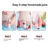 Portable Blender 11.8 Oz 350ml White 214B Model Food-grade PC + ABS Magnetic USB Charging 1400mAh 7.4V 490g 82*82*218mm with 1