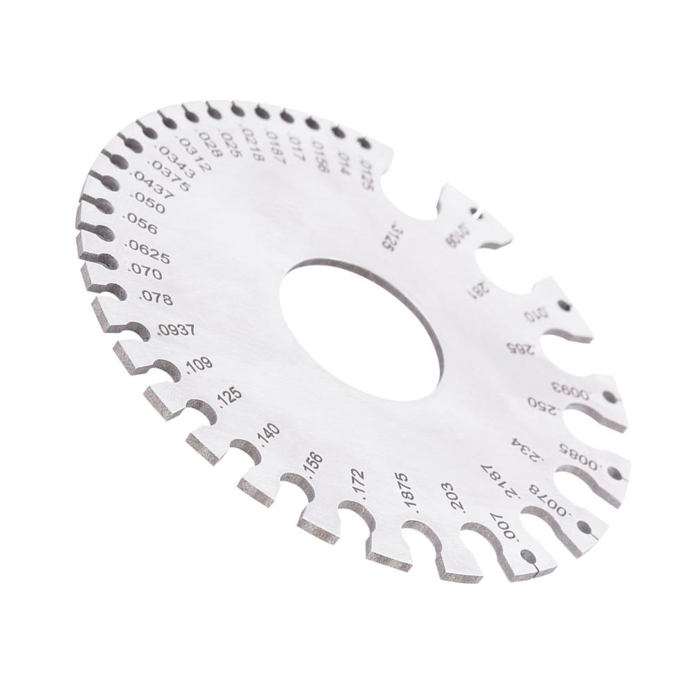 Stainless Steel Thickness Gauge  for Wire, Sheet Metal, Paper, Leather, Wood