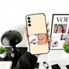 Sweet YiEr & BuBu Phone Case For Samsung Galaxy A73,A72,A71,A70,A53,A52,A51,Others Soft Black Cover