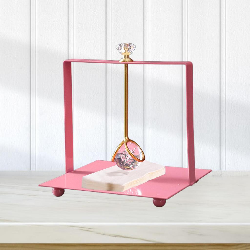 Napkin Holder for Table with Weighted Arm Ornament Multipurpose Sturdy Tissue Paper Dispenser
