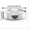 6Pcs/Set Heat-resistant Stainless Steel Coaster Non-slip Round Tea Cup Coaster Mug Pad  Bar