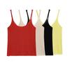 Kaslead New Women Clothes Western Style Sling V-neck Sleeveless Simple Knitted Top 5536045 600