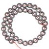Natural Black Hematite Stone Beads 8/10/12/14/16mm Round Hollow Out Loose Bead For Jewelry Making DIY Bracelet Necklace Supplies
