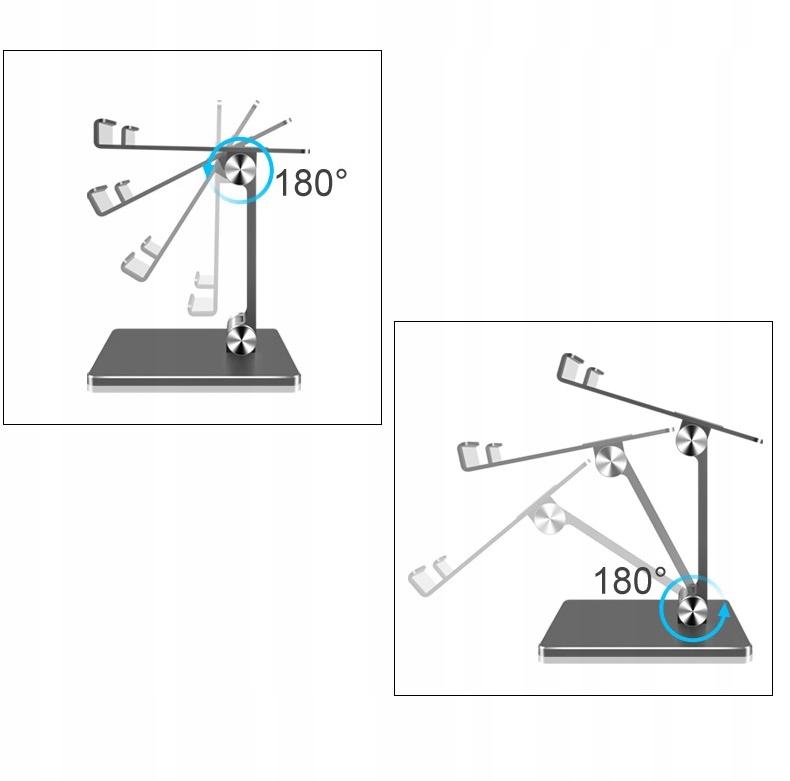 Adjustable tablet stand for desk