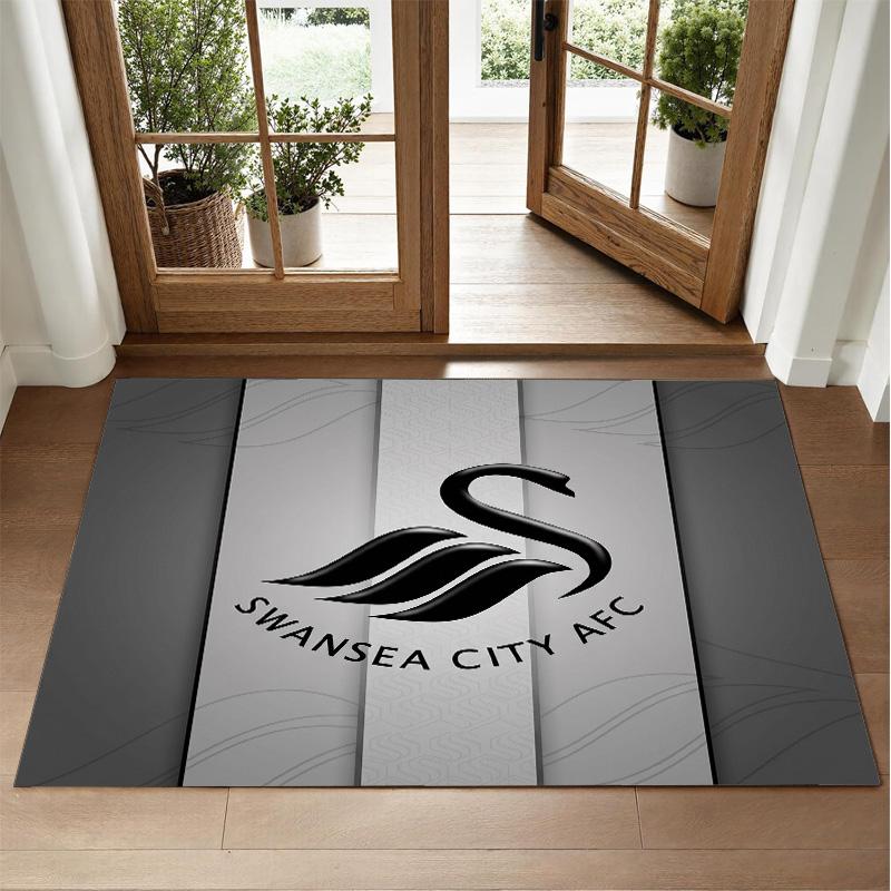 Covor din Catifea Cristal cu Design Swansea City Covoraș Decorativ Moale pentru Dormitor Intrare