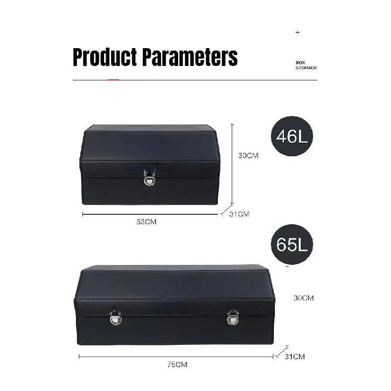 ATsafepro 65L Organizer for Trunk Box Storage and Cleaning Car Accessories Interior Vehicle Supplies Accessories for the Car