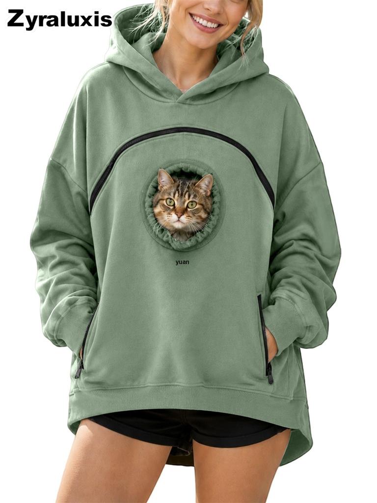 Sweat à capuche polaire à manches longues pour femme Manteau chaud d'hiver