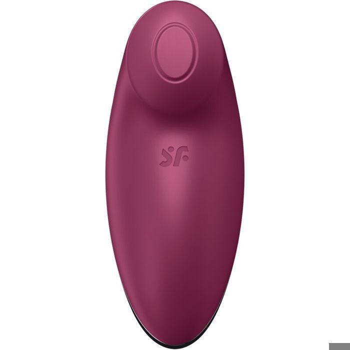 Vibrateur - SATISFYER - TAP &amp; CLIMAX 2 - Silicone doux - 11 programmes de vibrations - Rouge