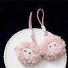 Kawaii Plush Curly Sheep Keychain Cute Soft Stuffed Doll Bag Pendant Key Holder Backpack Hanging Decoration Birthday Gifts