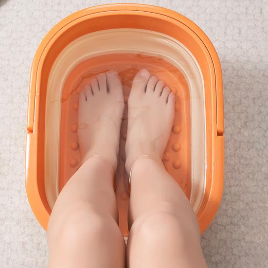 Folding Foot Bath Basin Space-saving Foot Relaxation Tub Massage Foot