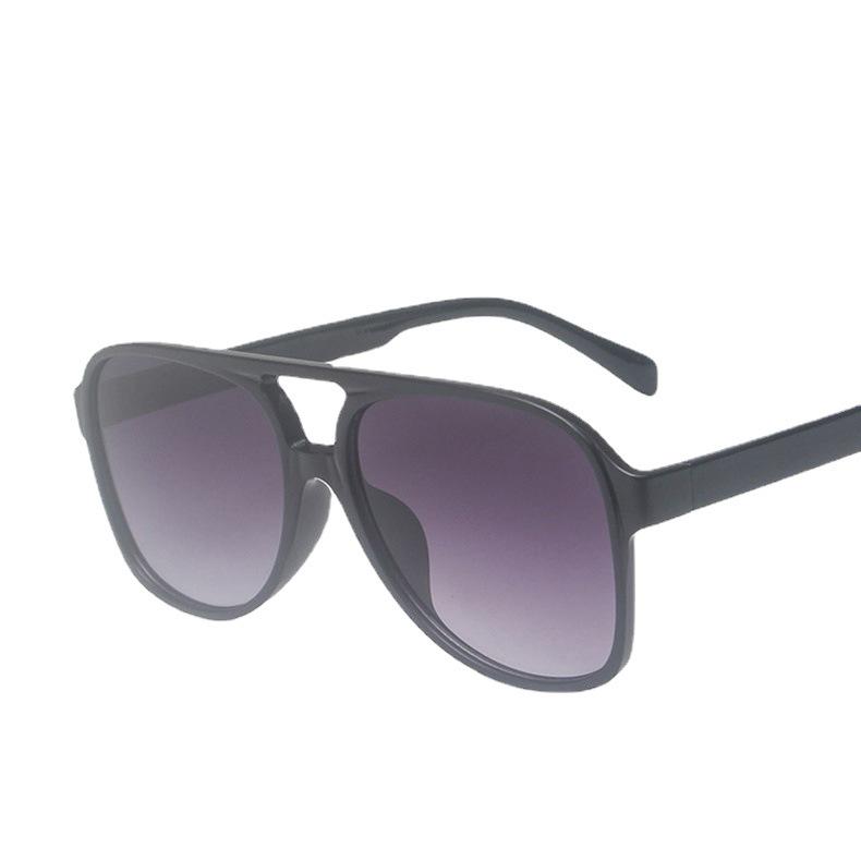 2021 Trendy Retro Double Bridge Sunglasses with Ocean Lens, Big Frame for Men & Women.