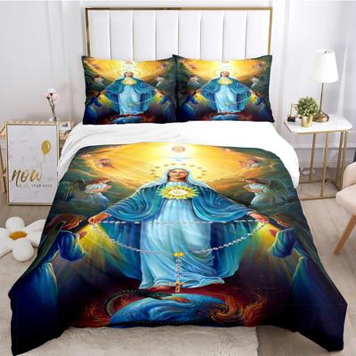 Kind Blesed Virgin MMary All Season Duvet Cover Comforter Bedding Collection Soft Quilt Cover And Pillowcases Singledoublequeenking