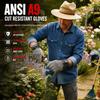 ANSI A9 Stainless Steel Mesh Glove Elastic Safety Work Glove Cut Resistant Glove  Slaughtering